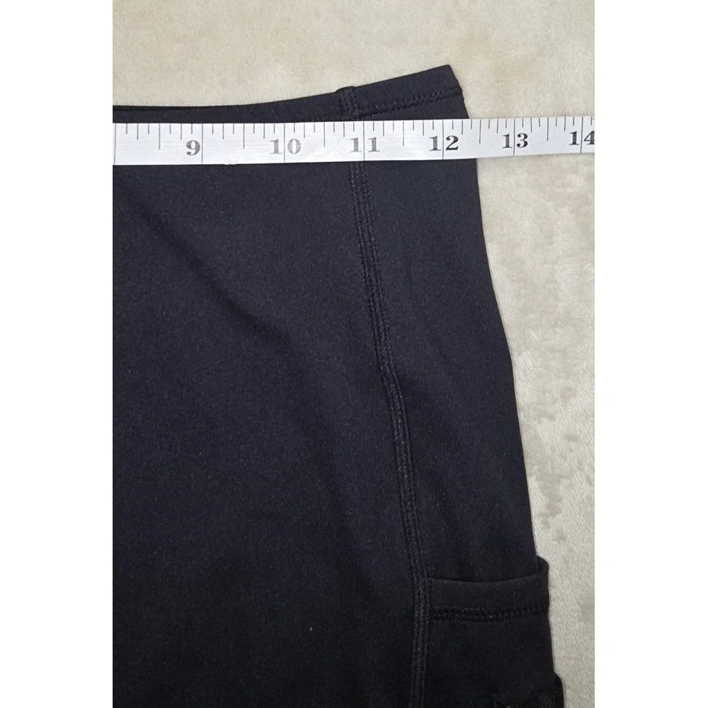 Halara ‎ Biker Short Shorts Women's S Black Pockets 3